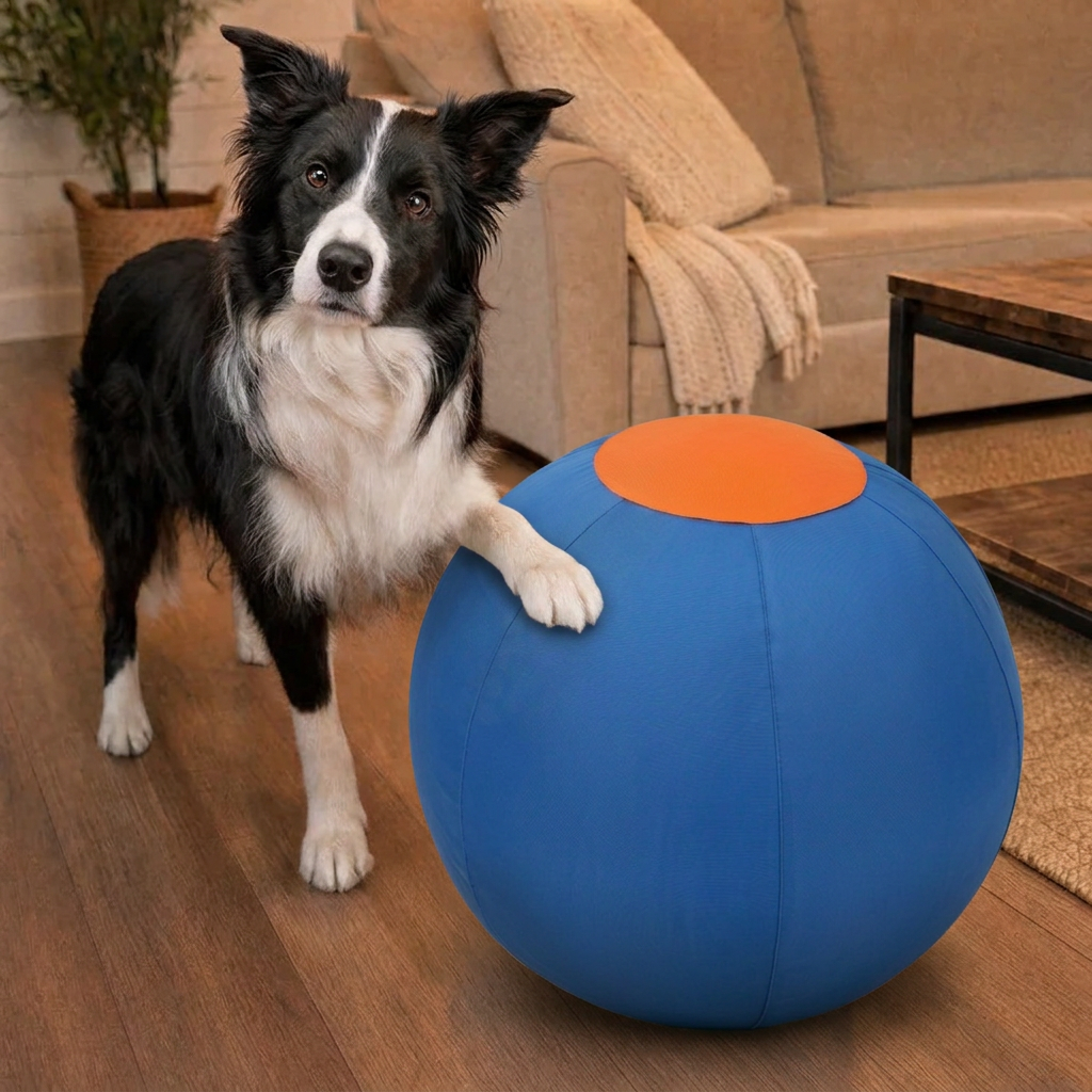 Hond met Drevit herding bal